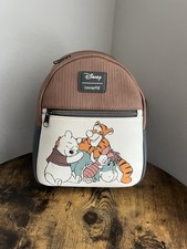 NWT Loungefly Disney Winnie The Pooh Eeyore Tigger Group Hug Mini Backpack