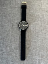 Orologio da polso analogico unisex Lacoste cinturino gomma nero accenti oro impermeabile