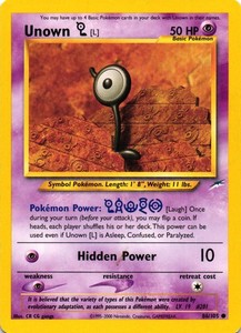 unown pokemon card value 1995 Over the Brick Pokmon and effects on it are now on the new Pokmon.) If you do Unown Pokemon Card | eBay