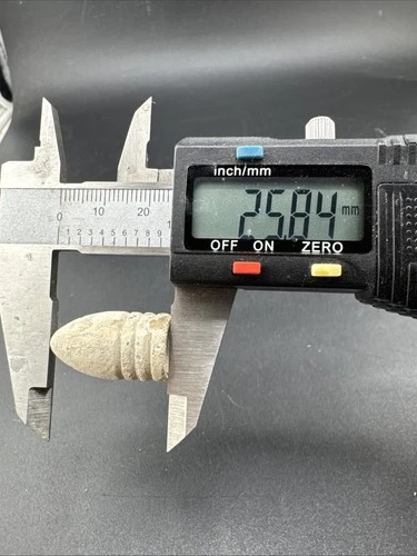 Civil War .58 Cal 3‑Ring Minie Ball Bullet Dug Relic Virginia