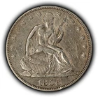 1856 50c Seated Liberty Silver Half Dollar - VF/XF - SKU-H3866