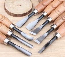 8 Pcs Wood Sculpture Carving Chisel Tool Set DIY Art Craft (8)