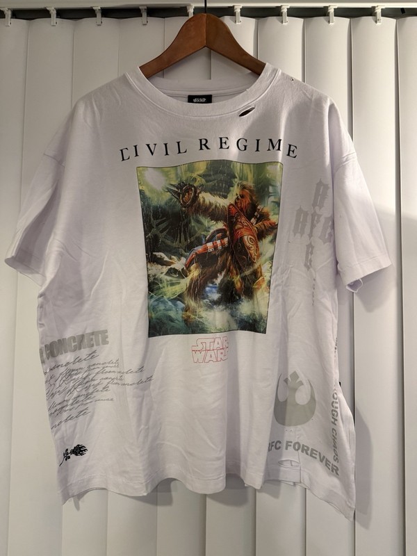 Civil Regime x Star Wars Chewbacca Shirt - Size XL - NWT And bag