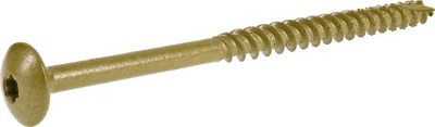 Power Pro 47879 Lag Screws, #5/16 x 6, Star Drive Construction Lag Screws, Rust