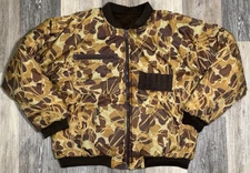 Mount'n Prairie Hunting Jacket Men's L Flyway Camo Insulated Waterproof Bomber