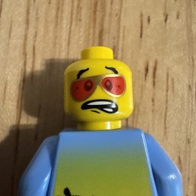 Red Glasses Man 8970 Scared Face Agents LEGO&reg; Minifigure Mini Figure