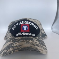 82ND AIRBORNE-AMERICAN TRUCK HAT BASEBALL CAP IN Camouflage