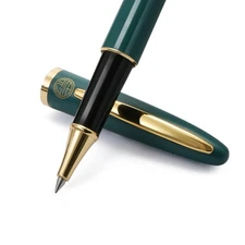 Luxury Gold Rollerball Pen, 24K gold-plated exquisite pen body, stylish and s...