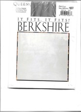New Berkshire Ultra Sheer Control Top Sandalfoot Pantyhose,Size Queen,Pale Gray