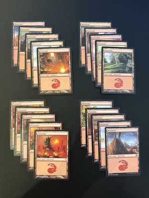 Mountain Basic Lands Lot MTG x20 (LP-NM)