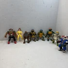 Teenage Mutant Ninja Turtles Vintage Figures Lot Of 8