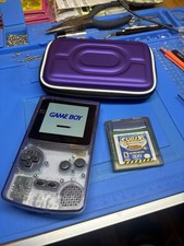 Atomic Purple Backlit IPS 1500 Mah Battery Nintendo Gameboy Color GBC Cart Pouch