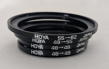 LOT OF 14 HOYA/COKIN ADAPTER STEP UP/ DOWN FILTER HOLDER RING OLD CAMERA GEAR