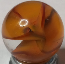 Vintage Vitro Agate Hybrid Cat s Eye Marble .63 MINT 1125.012