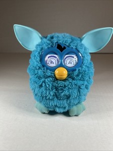 Furby Taboo Teal Boom Blue Pet Hasbro Interactive Works Great 2012 Digital Eyes