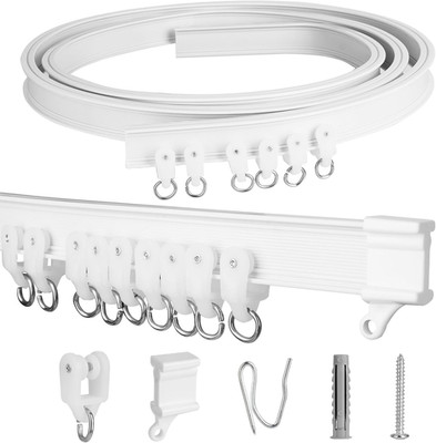 Flexible Bendable Ceiling Curtain Track with Track Curtain System, Room Divider,
