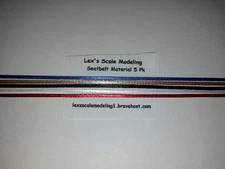 Seatbelt Material 5 Color Pack 1/24 & 1/25 Models