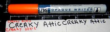 ZIG OPAGUE ORANGE WRITER PEN MARKER ACID FREE FINE TIP PIGMENT CREAKYATTIC