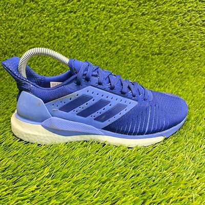 Adidas Solar Glide ST Womens Size 6 Blue White Walking Running Shoes Sneakers