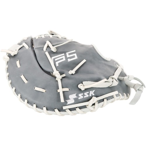 Guante de primera base SSK FP5 12,5" lanzamiento rápido softbol FP5-1250GRYWHT13 - Imagen 8 de 12