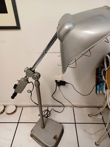 VINTAGE SPERTI INDUSTRIAL UV LIGHT SUN TAN Tanning Infra Red HEAT FLOOR LAMP Boo - Picture 5 of 6