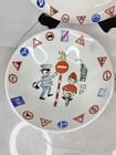 Vtg 3pc Set STAVANGERFLINT Ceramic Plate Bowl Mug Children School Cat Norway MCM — photo 2