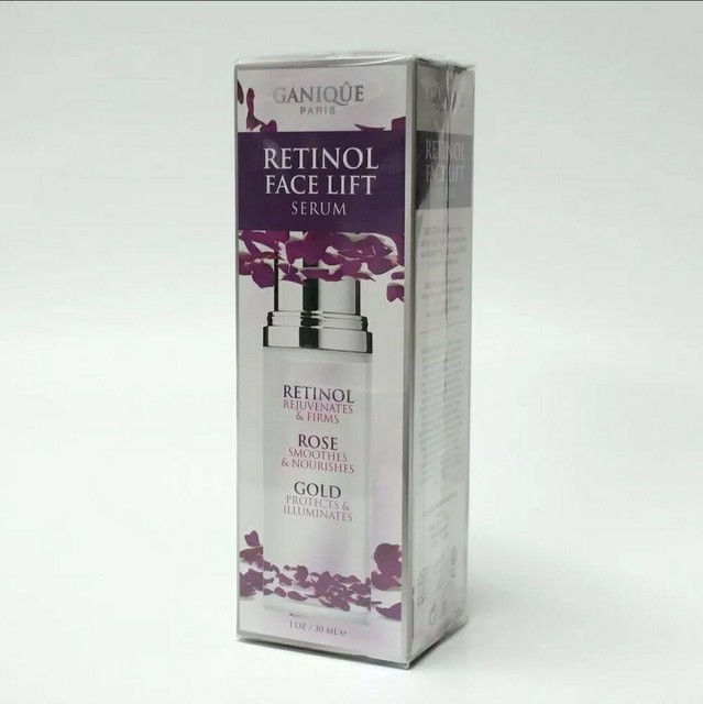 Ganique Paris Retinol Face Lift Serum With Rose and Gold 1 Ozsealed for