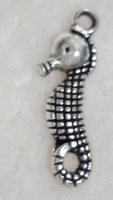 20 Seahorse Charms Silver Color Metal Small .75" For Jewelry or Crafts