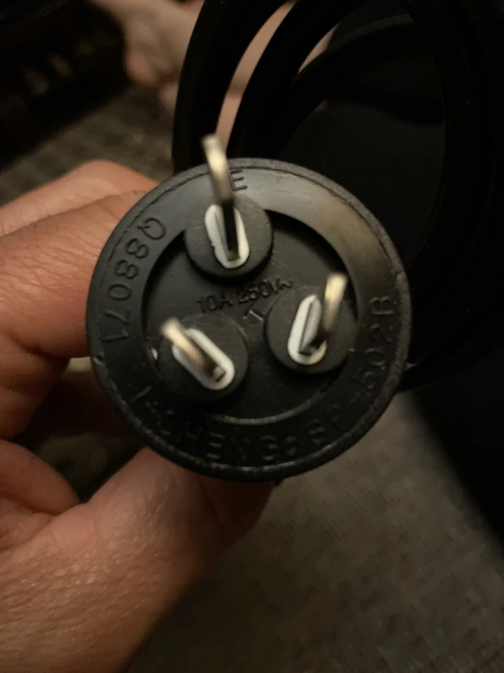 (GC) 3-Prong Power Cord I-SHENG IS-14 SP-502B ES0130213 10A 250V Free US Ship - Image 4 of 4