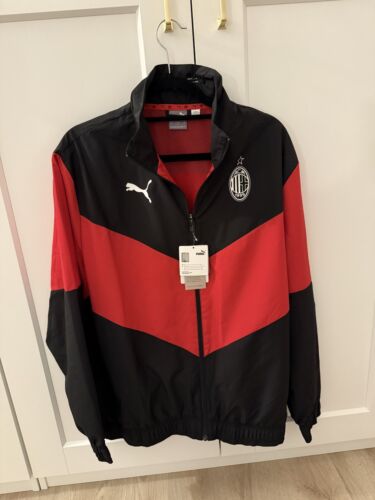 AC Milan ACM Windcell Woven Puma Soccer Pre Match Jacket - SIZE L - NWT jersey