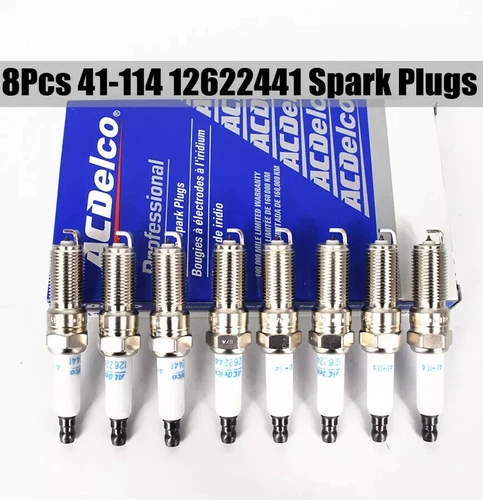 8Pcs ACDELCO 12622441 41-114 Iridium Spark Plugs for Cadillac Chevrolet GMC US - Picture 1 of 8