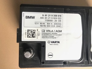 61216924022 аккумулятор bmw