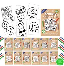 A6 Colouring Set Sheets & Crayons Party Bag Fillers For Boys And Girls Birthday