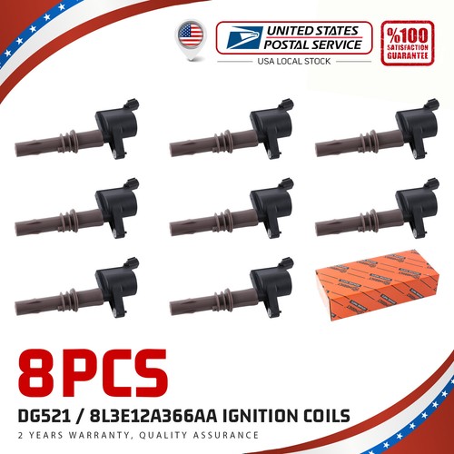 8x DG521 For Motorcraft Ignition Coils For Ford EXPLORER MUSTANG 8L3E12A366AA