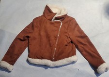 Girls Shein Ezwear Jacket In Colour Brown (size Small) Brand New 