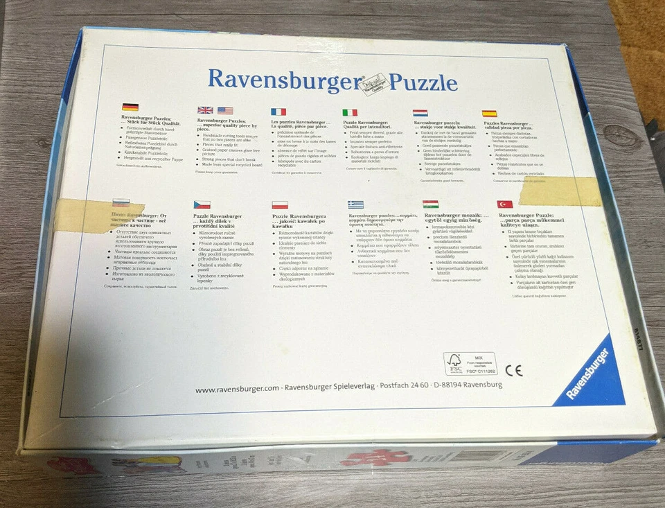 Rompecabezas de piso Ravensburger gigante princesa Disney Cenicienta Bella Bestia Sirena Foto 3 de 3