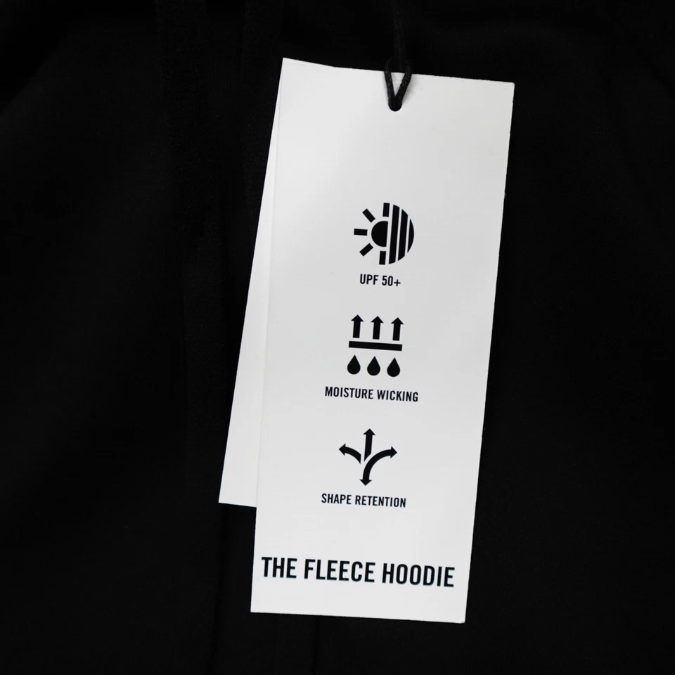 Kenneth Cole Active The Fleece Sudadera con Capucha Suave Absorbente Elástico Forma Retención Negra Foto 3 de 4