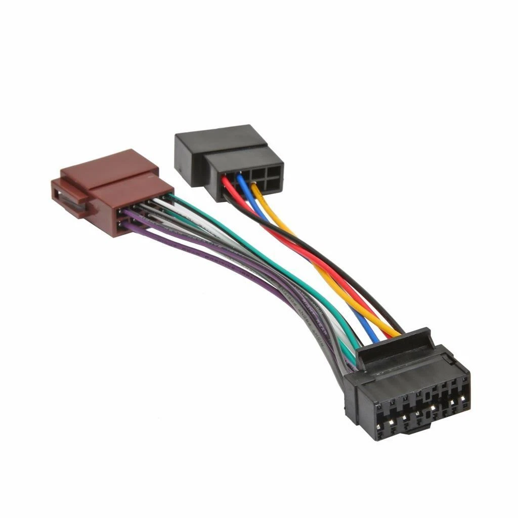  16 Pin Car Stereo Radio ISO Wiring Harness Connector Adaptor  Cable Fit for Most Car Radio Stereo ISO Wiring 16 pin to iso : Electronics