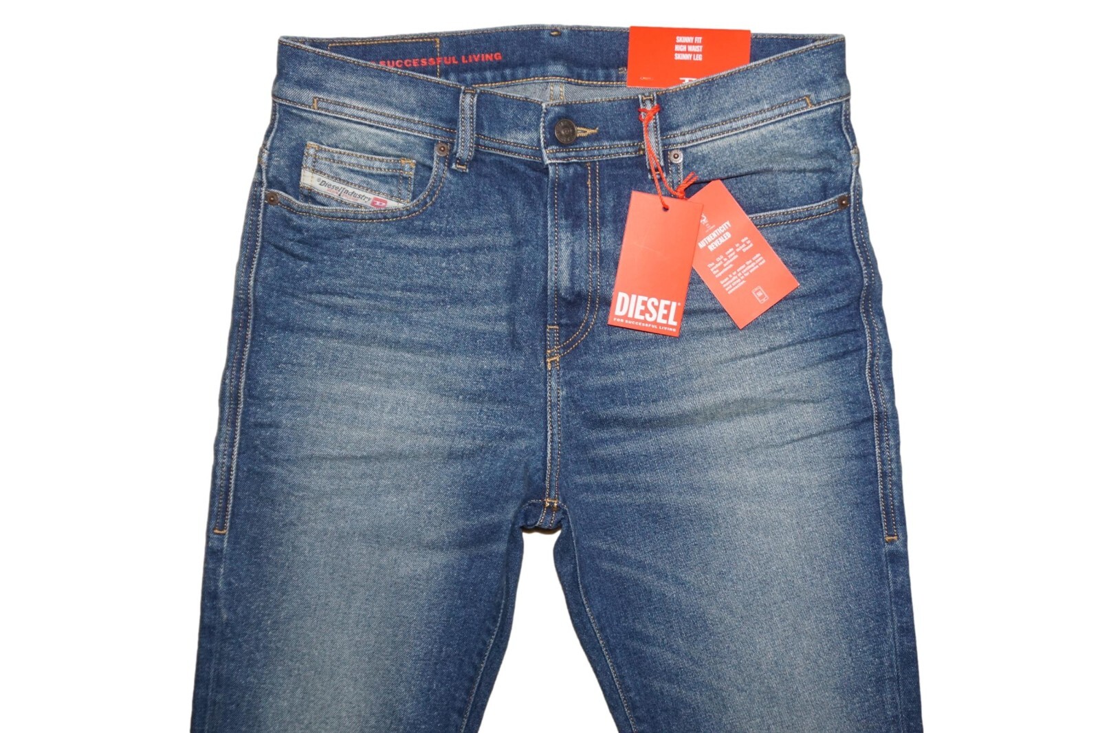 DIESEL 1983 09D82 JEANS SKINNY FIT W29 L30 100% AUTHENTIC