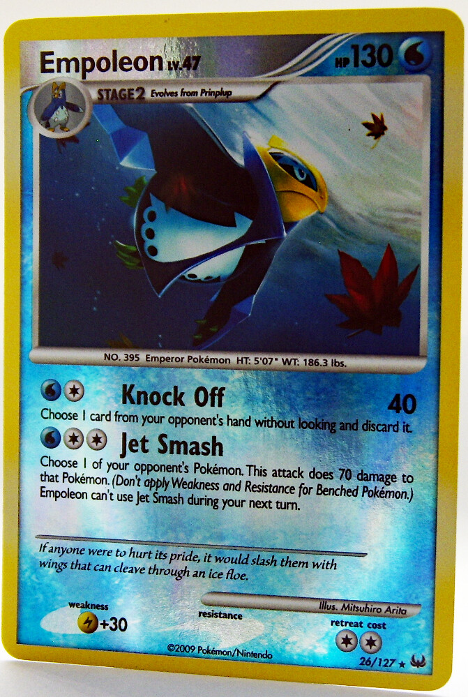 Empoleon 26/127 Reverse Holo Rare Platinum Base Set Pokemon NM+ With