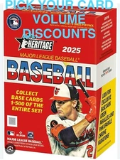 2025 TOPPS HERITAGE  ~ YOU PICK ~  # 1-200. VOLUME DISCOUNTS ~