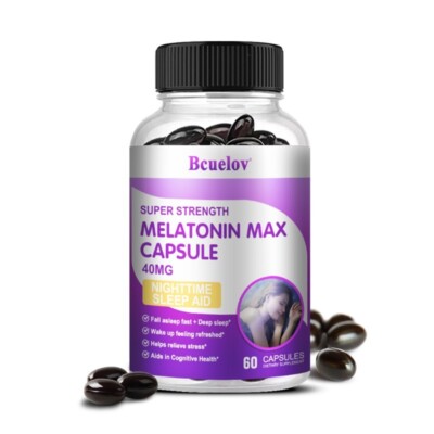 Melatoni 40mg, Fast-Dissolve 30 To 60 Caps - Natural Sleep Aid