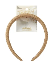 Tayshia by Scunci Fashionable Raffia Headband -  Beige 1 Pc
