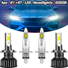 H1 H7 LED Headlight Globes Bulbs White High Low Beam For Nissan 350Z 2003-2005