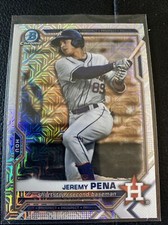 2021 Bowman Chrome Mojo Mega Box Refractor Jeremy Pena #BCP-190 Houston Astros