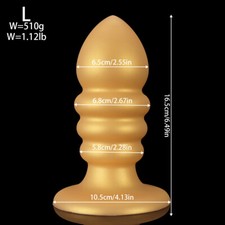 6.4"Big Beads Butt Plug Dildo Thick Anal Dilator Dong G-spot Masturbator Sex Toy