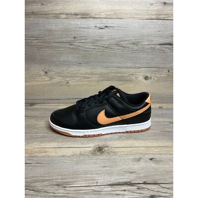 Nike Dunk Low Mens Size 9 Black Amber Brown White DV0831 004  display picture 2
