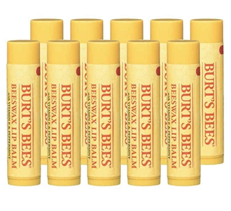 Burt's bees beeswax Lip Balm Pack of 10