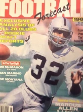 Football Forecast Magazine Jim McMahon & Dan Marino 1986 071718nonrh