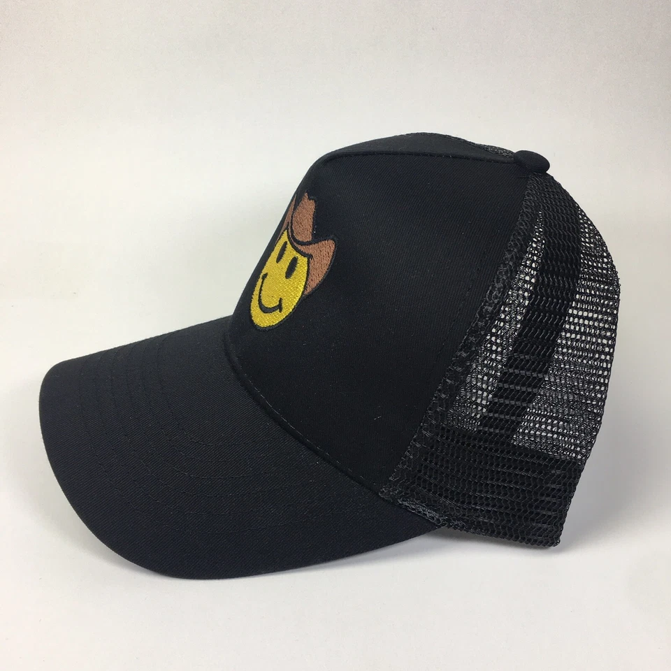 Lote de 2 Sombreros de Camionero Estilo Vintage Malla Negra Hank Jr. Smiley Envío Gratis Foto 3 de 4